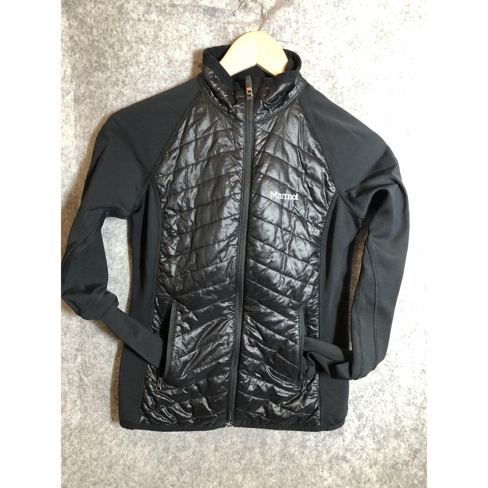 Marmot Variant Jacket Womens XS Black‎ Insulated Hybrid Zip Front Athletic